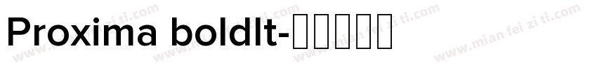 Proxima boldlt字体转换